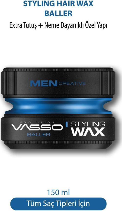 24 Saat Tutuş Sağlayan Tüm Saç Tipleri Için Parlak Görünüm Veren Neme Karşı Dayanıklı Wax 150 Ml