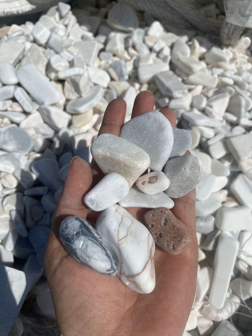 5 Kg Dolomit Taşı Çakıl Taşı Bahçe Süs Taşı Saksı Teraryum Taşı Akvaryum Karışık Renk