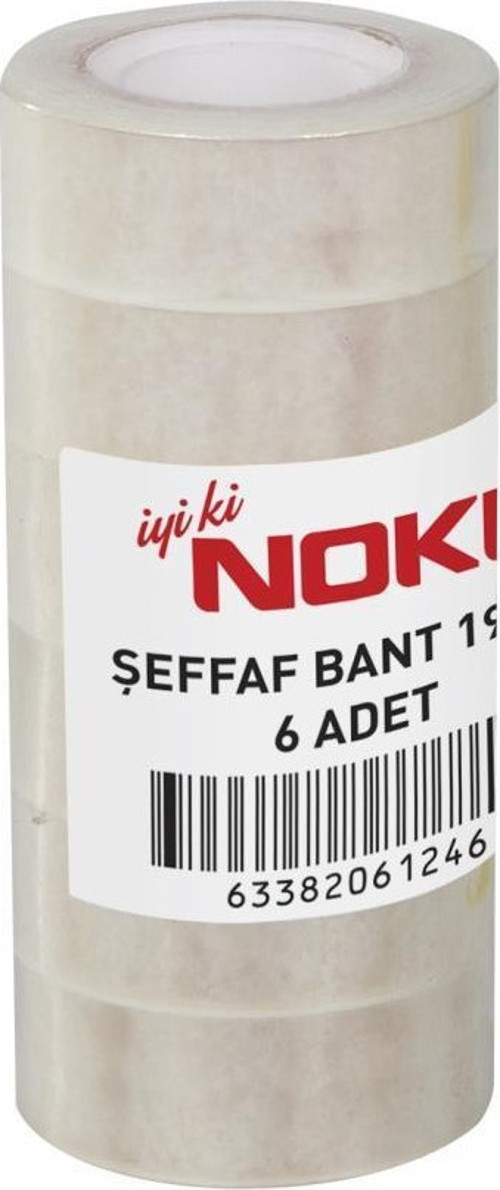Şeffaf Bant 19x33 mm 6 Adet