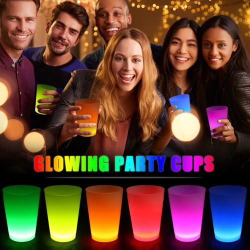 parti parti aksesuar & kostüm Glow Partisi Bardakları 6 Renk 6 Adet 1.5 oz 4.5 x 6.5 cm