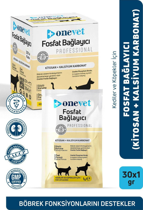 Fosfat Bağlayıcı Kedi Ve Köpekler Için Böbrek Sağlığı Destekleyici Toz Şase 1 Gr. 30 Adet