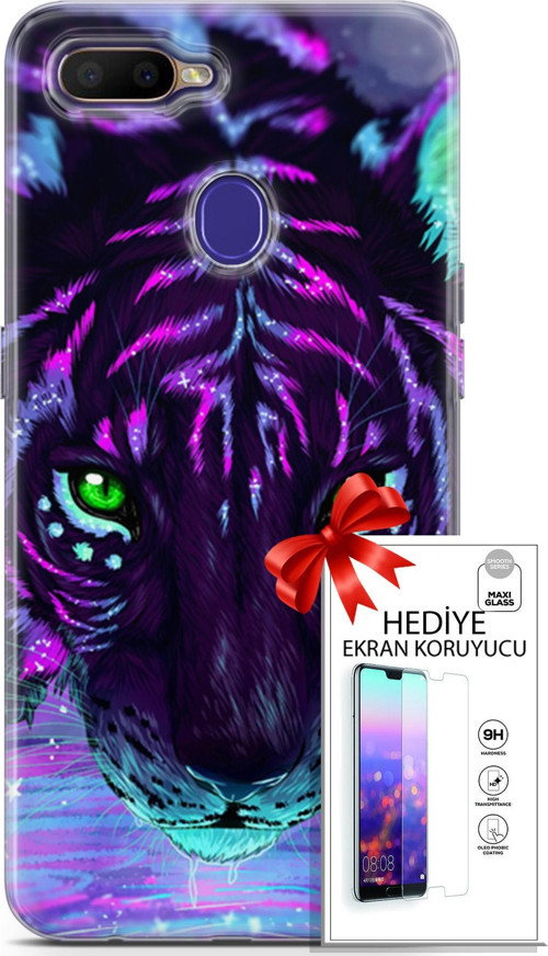 Oppo Rx17 Neo Kılıf Orijinal Seri Algorand 16 Pembe Neon Hediyelik Kılıf Ve Ekran Koruyucu