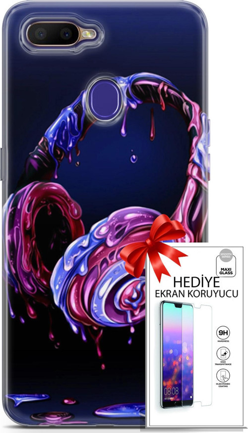 Oppo Rx17 Neo Kılıf Orijinal Seri Cardano 14 Kulaklık Cover Kılıf + Ön Ekran Koruyucu