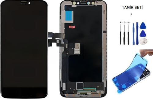 iPhone X Lcd Ekran Dokunmatik Orijinal Kalite (GX MARKA ) + TAMİR SETİ + TOZ BANTI