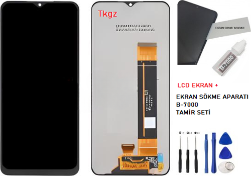 - Samsung Galaxy A23 - SM-A235 Lcd Ekran Dokunmatik - A - Kalite + B-7000 + TAMİR SETİ