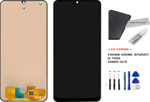 - Samsung Galaxy M22 SM-M225 Lcd Ekran Dokunmatik -A- Kalite + B-7000+ TAMİR SETİ