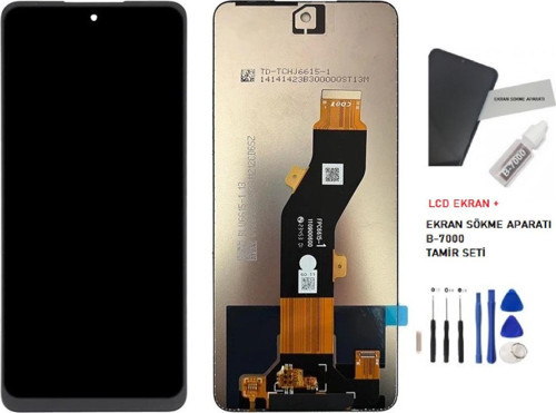 Tecno Spark 20c Lcd Dokunmatik Ekran BG7n,BG7 Orijinal Kalite + B-7000 + TAMİR SETİ