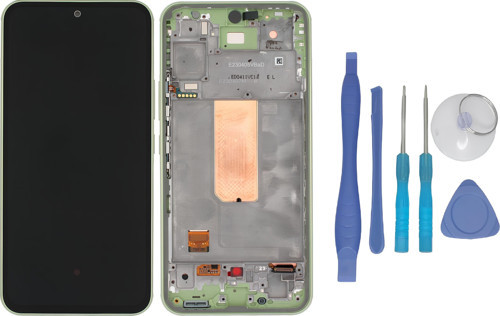 Samsung Galaxy A54 5G SM-A546 Lcd Ekran Dokunmatik Orijinal Kalite YEŞİL ÇITALI + TAMİR SETİ