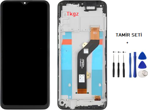 - İnfinix HOT 9 PLAY Lcd Ekran Dokunmatik -A- Kalite ÇITALI + TAMİR SETİ