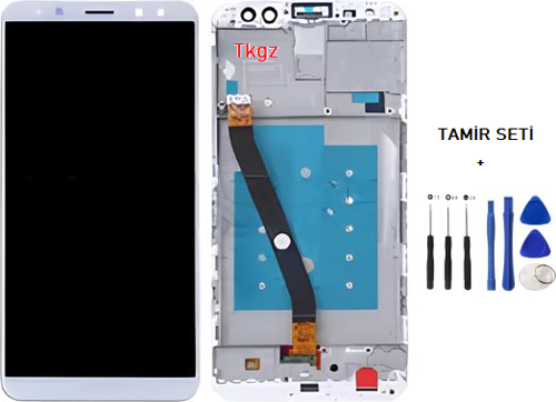 - Mate 10 Lite Lcd Ekran Dokunmatik Orijinal Kalite ÇITALI BEYAZ + TAMİR SETİ