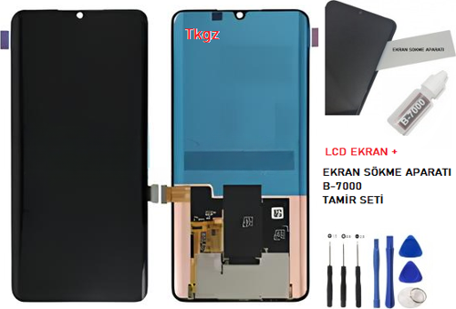 - Xiaomi Mİ NOTE 10 Lite Lcd Ekran Dokunmatik -A- Kalite + B-7000 + TAMİR SETİ