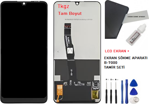 - Huawei Uyumlu P30 Lite Lcd Ekran Dokunmatik -A- Kalite + B-7000 + TAMİR SETİ