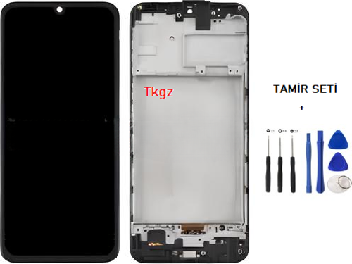 - Samsung Galaxy M21 - SM-M215 Uyumlu Lcd Ekran Dokunmatik Orijinal ÇITALI + TAMİR SETİ