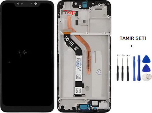- Xiaomi POCO F1 Lcd Ekran Dokunmatik -A- Kalite ÇITALI + TAMİR SETİ