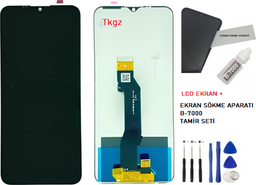 - Omix X5 Uyumlu Lcd Ekran Dokunmatik Orijinal + B-7000 + TAMİR SETİ