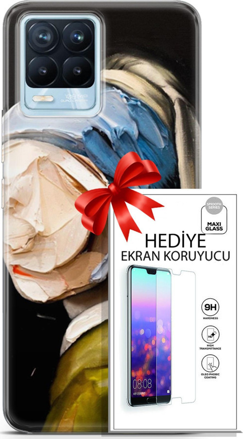 Realme 8 Pro Kılıf Orijinal Seri Soul 03 Yüzü Olmayan Kadın Arka Kapak + Ekran Koruyucu