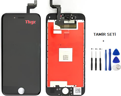 - iPhone 6S Uyumlu Lcd Ekran Dokunmatik Orijinal (LW MARKA) SİYAH + TAMİR SETİ