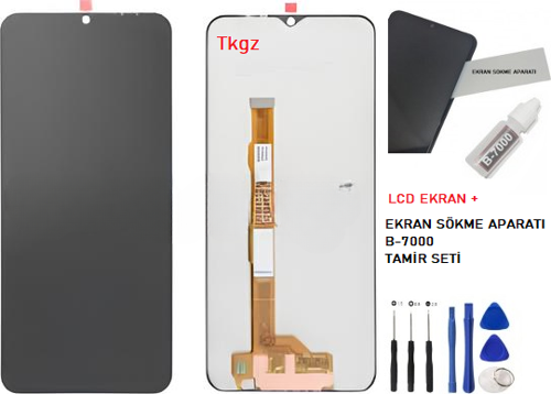 - Vivo Y70 Uyumlu Lcd Ekran Dokunmatik Orijinal + B-7000 + TAMİR SETİ