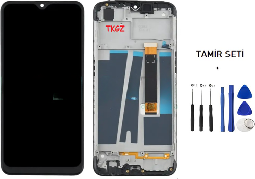 - Oppo AX7 Uyumlu Lcd Ekran Dokunmatik Orijinal FULL ÇITALI + TAMİR SETİ