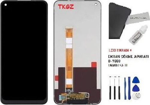 - Oppo A53 Uyumlu Lcd Ekran Dokunmatik Orijinal +B-7000 + TAMİR SETİ