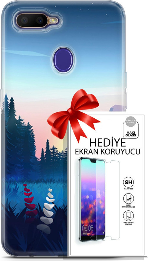 Oppo Rx17 Neo Kılıf Orijinal Seri Neo 11 Batgirl 4K Baskılı Kılıf + Ekran Koruyucu Full Korumaket