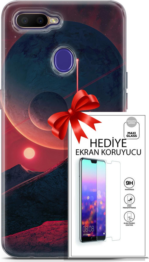 Oppo Rx17 Neo Kılıf Orijinal Seri Neo 19 Iron Man Tam Koruma Kılıf + Ekran Koruyucu