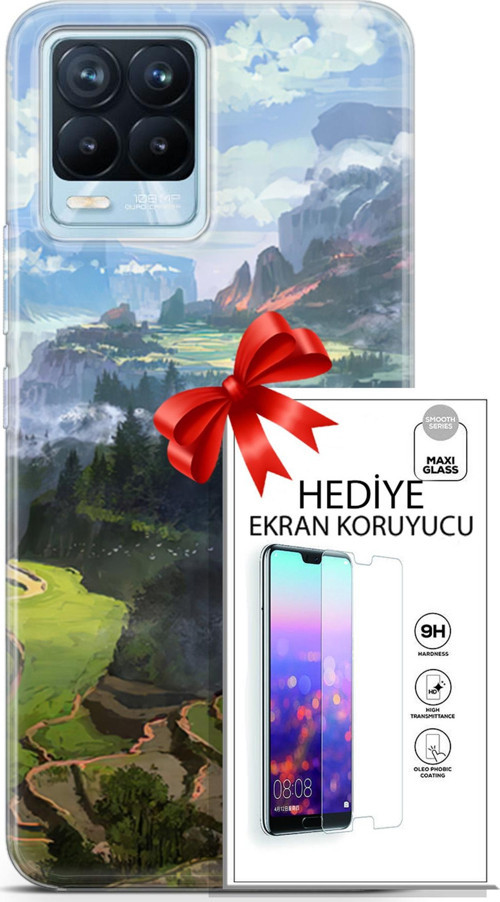 Realme 8 Pro Kılıf Orijinal Seri Neo 23 Joker Kart Telefon Kabı Ve Ekran Koruyucu