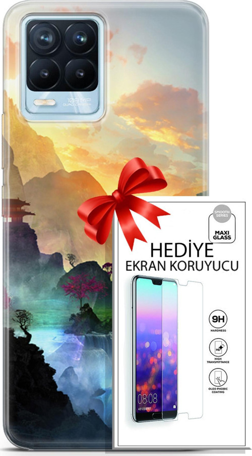 Realme 8 Pro Kılıf Orijinal Seri Neo 06 Cyclops Koruyucu Kapak Ekran Koruyucu