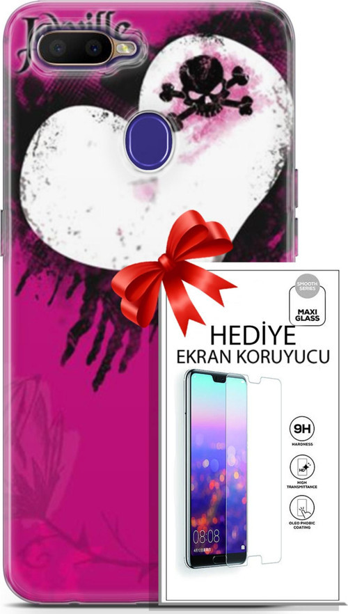 Oppo Rx17 Neo Kılıf Orijinal Seri Punky 27 Jaxville Lazer Kesim Silikon Ekran Koruyucu