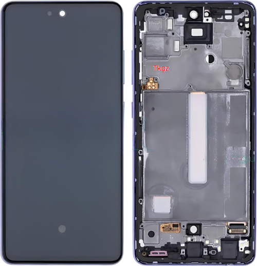 Samsung Galaxy A52 - SM-A525 Uyumlu Lcd Ekran Dokunmatik SERVİS Orijinali ÇITALI MOR