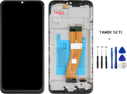 Samsung Galaxy A03S - SM-A037 Uyumlu Lcd Ekran Dokunmatik SERVİS Orijinali ÇITALI + TAMİR SETİ