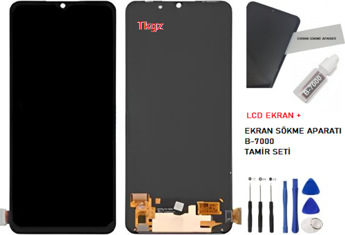 Oppo Reno 3 Uyumlu Lcd Ekran Dokunmatik SERVİS Orijinali OLED + B-7000 + TAMİR SETİ