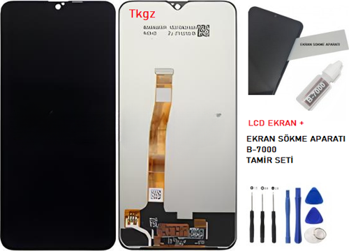 Oppo Realme 3 PRO Uyumlu Lcd Ekran Dokunmatik SERVİS Orijinali + B-7000 + TAMİR SETİ
