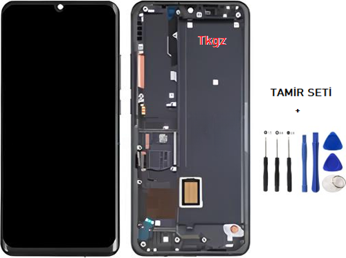 Xiaomi Mİ NOTE 10 Lite Uyumlu Lcd Ekran Dokunmatik SERVİS Orijinali ÇITALI SİYAH + TAMİR SETİ