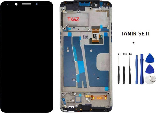 Oppo A73 -2020- Uyumlu Lcd Ekran Dokunmatik SERVİS Orijinali FULL ÇITALI + TAMİR SETİ