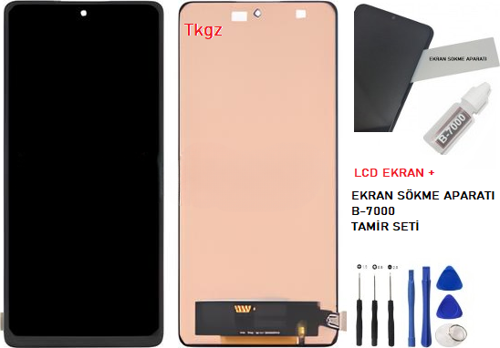 Xiaomi Mİ 11T PRO Uyumlu Lcd Ekran Dokunmatik SERVİS Orijinali + B-7000 + TAMİR SETİ
