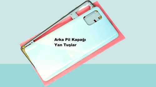 Samsung Galaxy A71 A715 Uyumlu FULL KASA Arka Kapak Batarya Kapağı - MAVİ