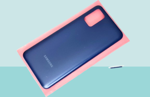Samsung Galaxy A03S Sm A037 Uyumlu FULL KASA Arka Kapak Batarya Kapağı - MAVİ