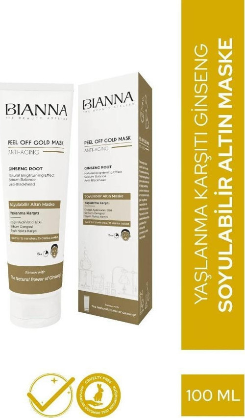 AntiAging Yaşlanma Karşıtı Siyah Nokta Karşıtı Soyulabilir Maske Giensang 100 ML