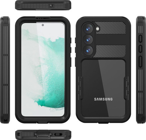Galaxy S23 Kılıf 1-1 Su Geçirmez Kılıf - Siyah