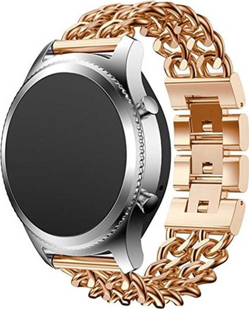 Huawei Watch GT 3 46mm Kordon KRD-17 Metal Kordon Kayış Strap - Altın