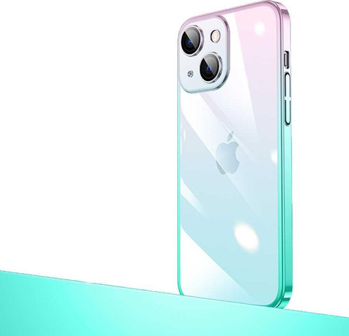 İphone 14 Kılıf Renk Geçişli Lens Korumalı Senkron Kapak