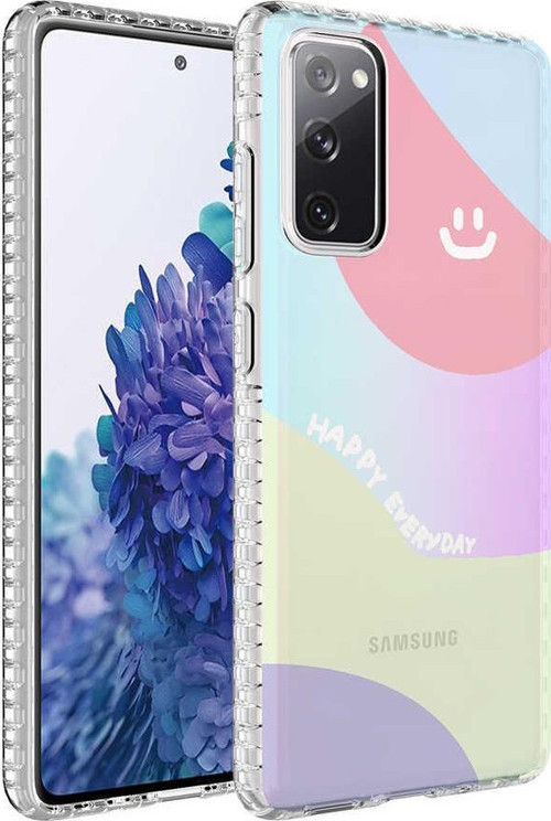 Samsung S20 FE Kılıf Renk Desenli Airbag Korumalı Elegans Kapak