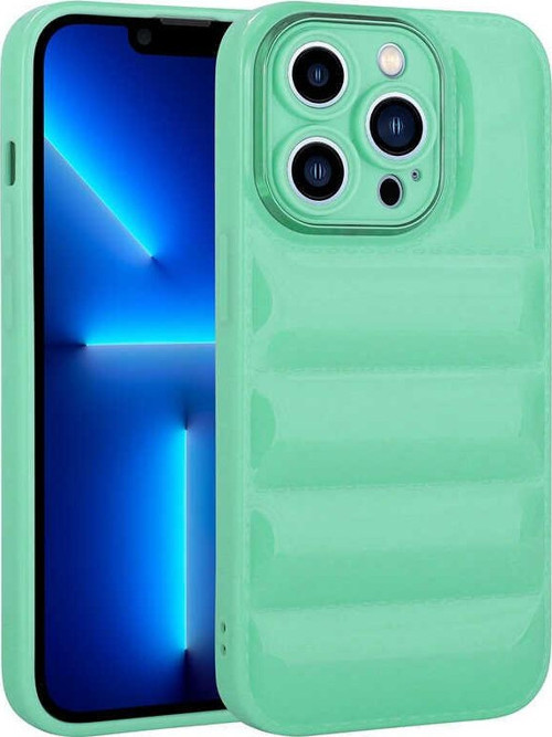 iPhone 14 Pro Kamera Korumalı Tender Kılıf - Su Yeşili