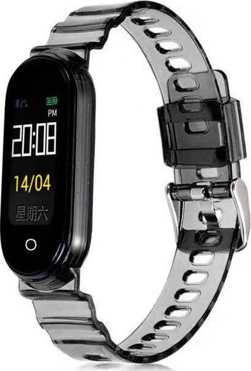 Xiaomi Mi Band 6 String-27 Silikon Kordon - Siyah