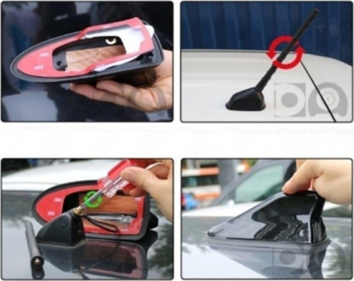 Nissan Qashqai +2 Uygun Balina Shark Anten Köpek Balığı Anten Siyah