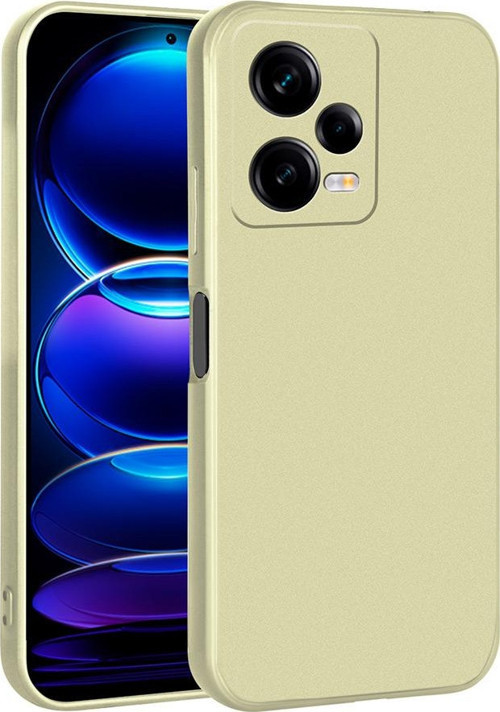 Xiaomi Redmi Note 12 Pro 5G Kılıf Soft Yumuşak Doku Silikon Kapak- Premier - Altın