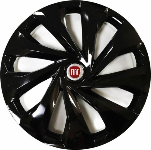 Fiat Linea Uyumlu 15 Inç 4 Adet Piano Black Siyah Jant Kapağı Takımı