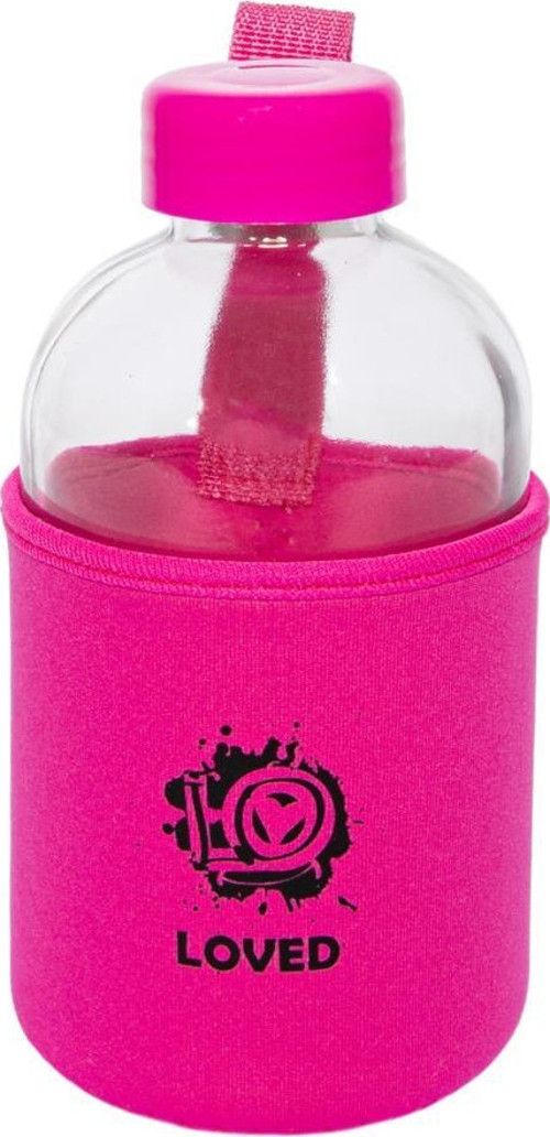 Moods Up Loved Neopren Kılıflı Cam Matara 600 Ml