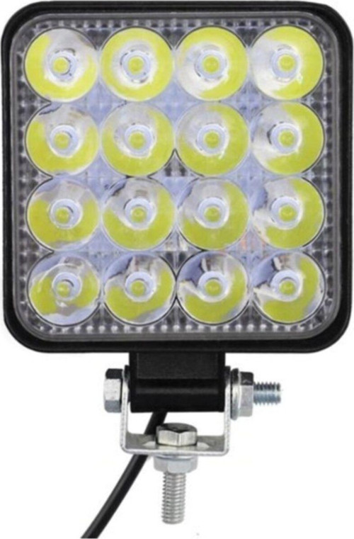 16 Led Kare Off Road Iş Makinası Çalışma Lambası Sis Farı 48 W